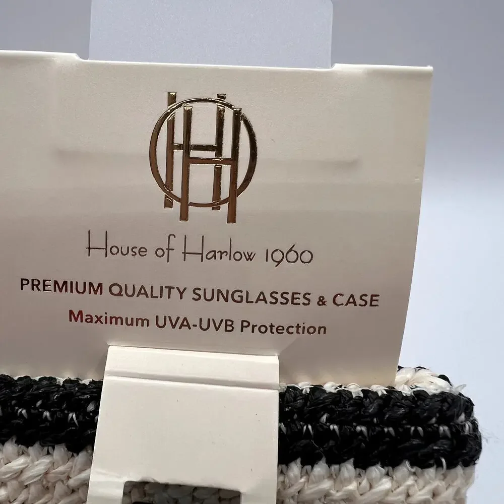 HOUSE OF HARLOW 1960 Womens Black Sunglasses with Case